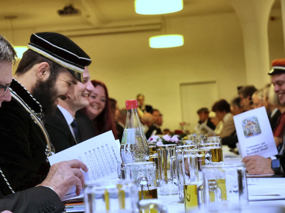 Festliche Tafel beim Kommers